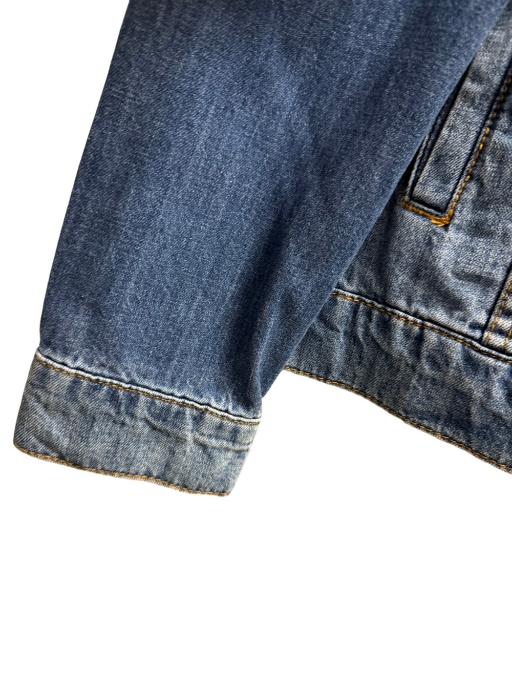 KUT From the Kloth Classic Denim Trucker Jacket Medium Wash Size M KJ0062M - Picture 6 of 11